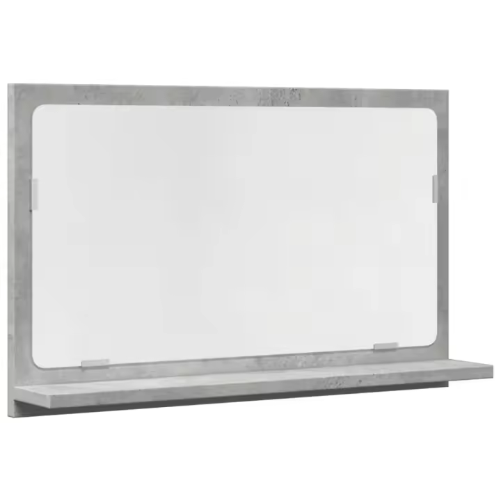 Espejo Mueble baño Madera Ingeniería gris Hormigón 60x11x37 cm - 1