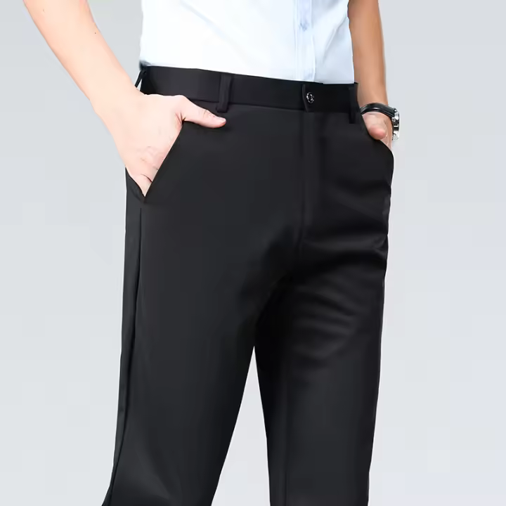 Pantalones Casuales Para Hombre Talla Grande 52 Pantalones Trasladables De Oficina Pantalones Formales De Negocios Estilo Recto Spandex Polyester - 1