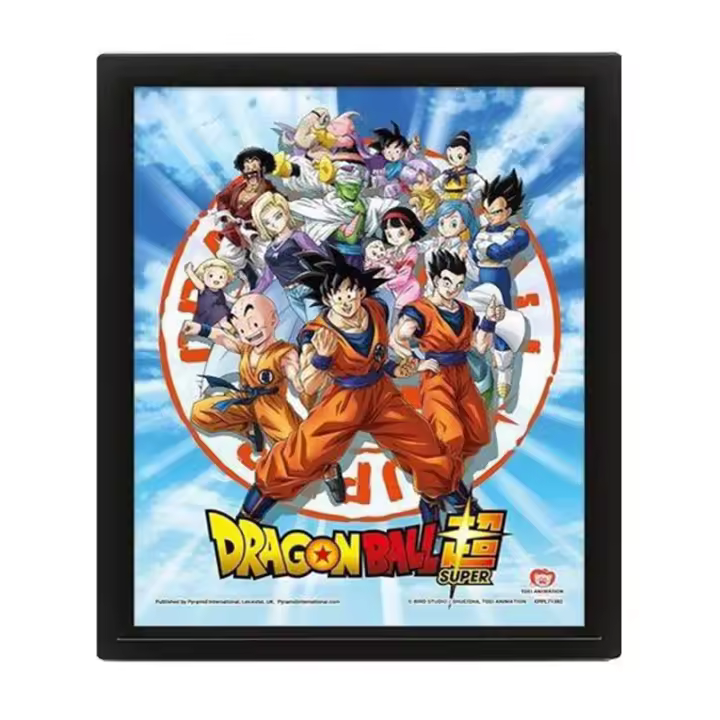 DRAGON BALL SUPER - POSTER 3D GOKU & THE Z FIGHTERS - 1