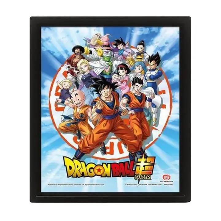 DRAGON BALL SUPER - POSTER 3D GOKU & THE Z FIGHTERS - 1