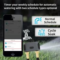 Controlador De Riego Inteligente TNCE Tuya Bluetooth Timers De Jardín 2 Vías Regulador De Válvula De Agua Con Retardo Por Lluvia Programable Para Jardín - details 2