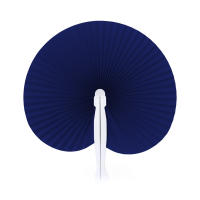 AKARURE - 60 Abanicos Pai Pai Plegable de Papel en color Azul Marino, abanicos para Bodas, Comuniones y Bautizos - details 0