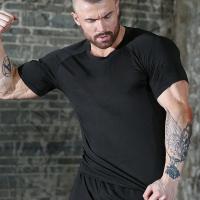Camiseta De Compresión Para Hombre Y2K Rash Guard Quick Dry Fitness Running Gym Sport Rashgard Verano SPF50+ Polyester O-Neck - details 16