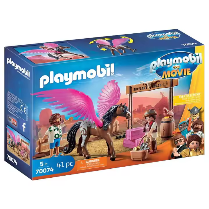 Marla Del y Caballo con alas Pegasus película PLAYMOBIL (70074) - 1