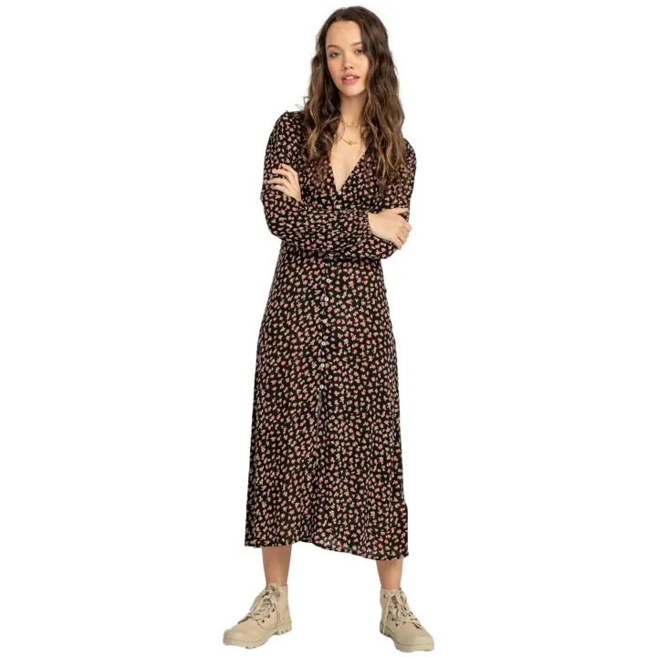 Vestido Billabong Cool Nights para mujer en color negro - 1