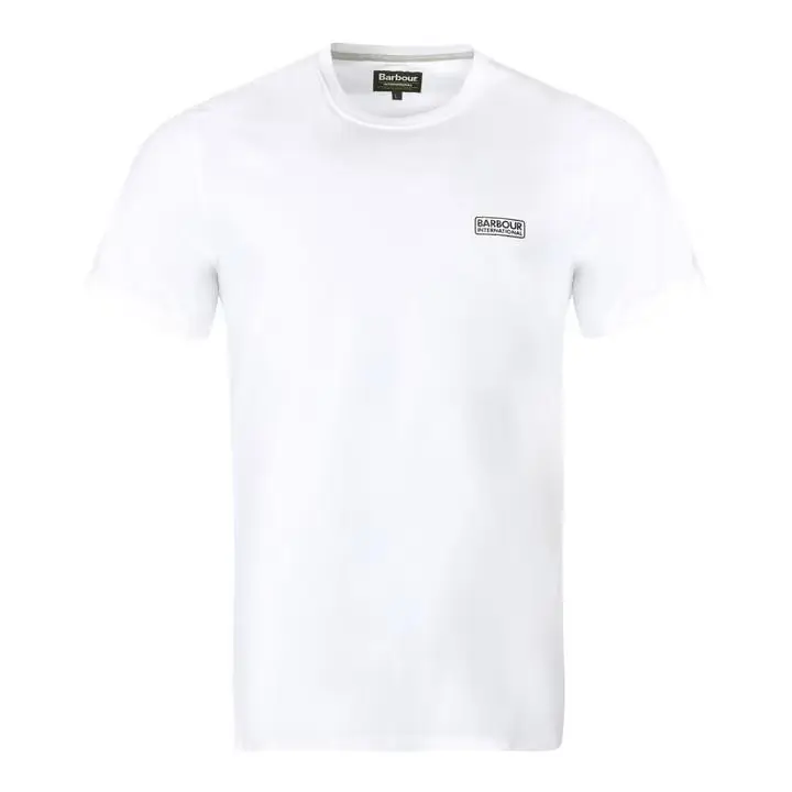 Barbour International Essential Small Logo T-Shirt White - 1