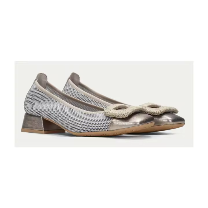 Shoes Bailarina marca Hispanitas para mujer en color metal - 1