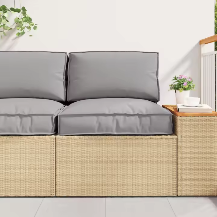 Cojín de Palet para Asiento Gris 70x70x12 cm Tela Oxford - 1