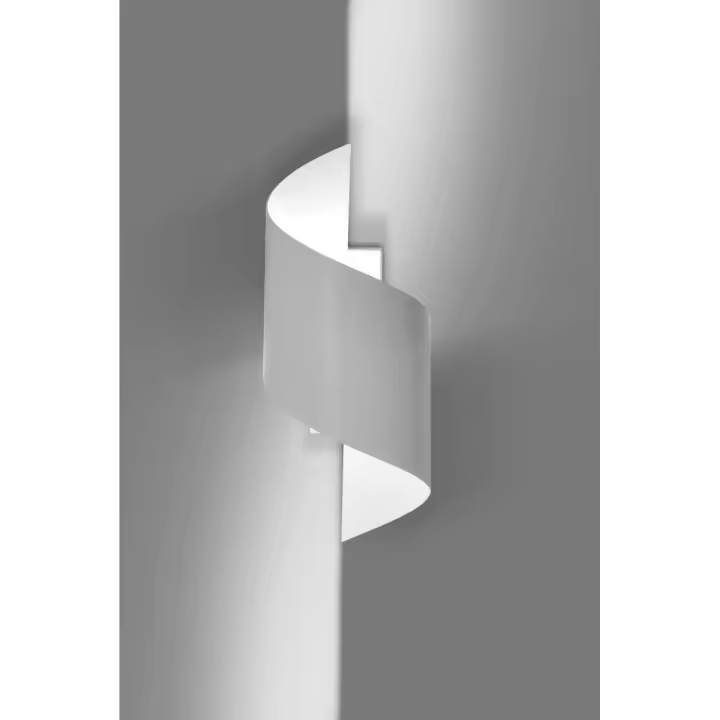 Lámpara de pared Spiner, Arce, Blanco, 14x30x13 cm - 1