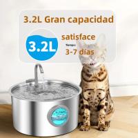 Fuente De Agua Para Mascotas De 3.2L En Acero Inoxidable Con Enchufe USB Y Filtro Automático Ultra Silencioso Para Gatos Y Perros - details 4