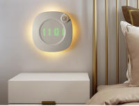 Lámpara De Pared Con Sensor De Movimiento LED Recargable Magnética Para Baño Y Dormitorio Iluminación Nocturna Con Reloj Corredor Decorativa Interior - details 8