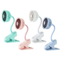 Mini ventilador de Clip de Mano Portátil | Ventilador eléctrico de escritorio silencioso recargable por USB | Ventilador de refrigeración pequeño para dormitorio de estudiantes de alta calidad - details 0