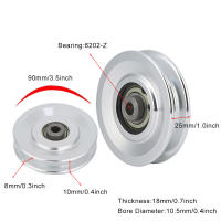 Aluminio Gimnasio Pulley Accesorio De Ejercicio De Fortalecimiento De La Entrenamiento Parte De Las Aspiraciones Home Pulley Fitness - details 5
