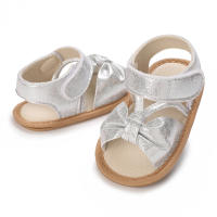 Zapatillas De Verano Para Bebé Niña Con Lazo Antideslizante Suaves Y Cómodas Suela De Goma Zapatos De Primera Caminata Para Princesa - details 5