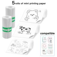 Papel Térmico Blanco Para Impresora Mini 20 Rollos Autoadhesivo Para Fotos/Checklist/Notas Impresión De Texto Negro 57x25mm - details 6