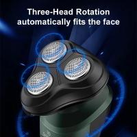Afeitadora Eléctrica Para Hombres Potente Máquina De Barba Recargable Afeitado Diario Compacta Ligera Coge Cómodamente En La Mano - details 1
