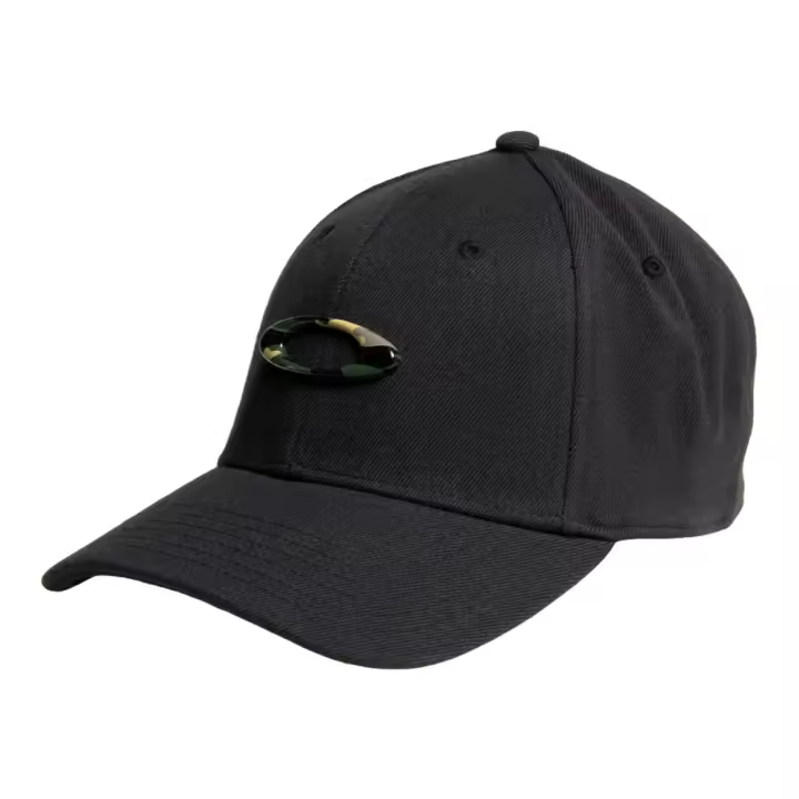 Gorra Negra Oakley Tincan Cap Black Graphic Camo 56cm con Cinta Absorbente - 1