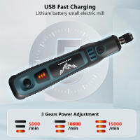 Set De Molinos Eléctricos USB 3.6V Mini Pluma Grabadora Y Herramienta Giratoria Para Grabado De Jade Y DIY Sin Fuente De Alimentos Química Alta - details 0