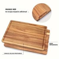 Tablas De Cortar De Madera De Encina Y Nogal Para Queso Y Carne Bloque De Corte Para Cocina Herramientas De Cocina - details 4