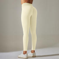 Leggings De Yoga Para Mujer Levantamiento De Glúteos Gimnasio Pantalones De Deporte Cintura Alta Fitness Leggings Transparentes Ejercicio Running - details 12