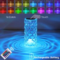 Lámpara De Mesa LED De Colores 3/16 Recargable Toque Romántica Para Dormitorio Sala De Estar Bar Lámpara Nocturna Decorativa - details 5