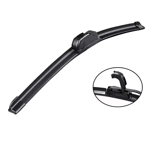 AUTOZOCO Escobilla limpiaparabrisas coche delantero 60 cm negro modelo limpiaparabrisas universal compatible con la gran mayoría de vehiculos - 1