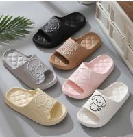 Sandalias De Verano Antideslizantes Para Mujer Con Dibujos De Oso Para Baño Y Hogar EVA Cómodas Plataforma Sin Tacón Para Playa Interior Y Exterior - details 1