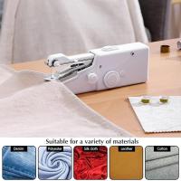Mini Maquina de Coser, Mini Máquina de Coser Eléctrica, Maquina de Coser Portatil, Fácil de Usar, Puntada Rápida, Adecuada Para Ropa, Cortinas, Bricolaje, Viajes en Familia - details 1