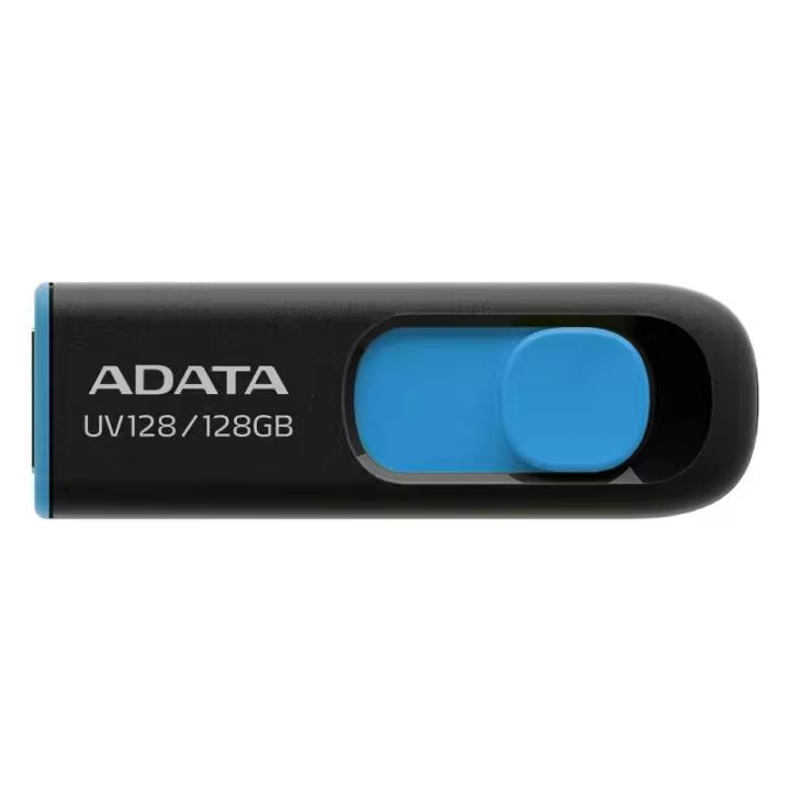 Adata dashdrive uv128 128gb usb 3.0 black/blue - 1