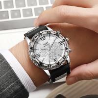 Reloj De Negocios Para Hombre Moda Banda De Silicona Reloj De Cuarzo Analogico De Moda Resistentes Al Agua Con Marcadores Arábigos - details 2