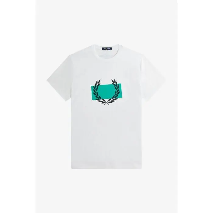 Fred Perry Stamped With Laurel Wreath White - 1