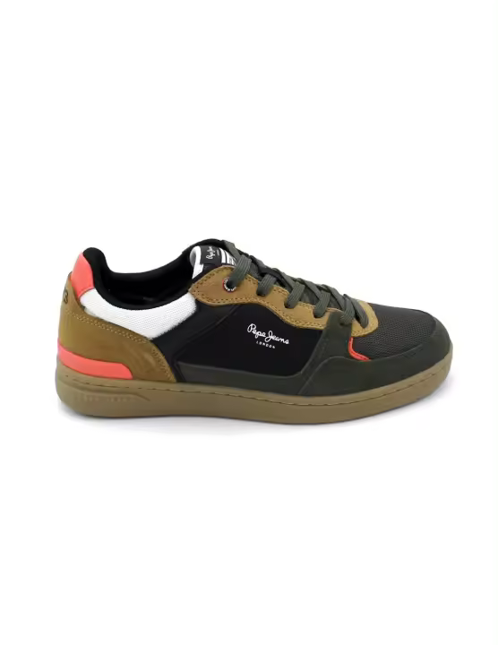 Bamba Retro Ante Pepe Jeans PMS00027 Kaki/Verde Hombre - 1