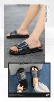 Zapatillas De Verano Para Hombre Suaves Y Cómodas Con Velcro Air Cushion Zapatos Casuales De Un Término Para Interior - details 9