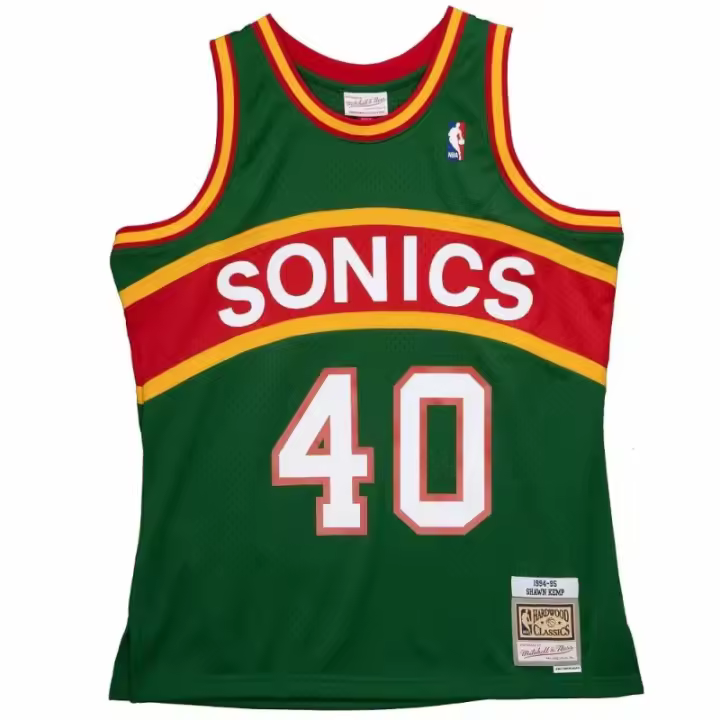Camiseta Shawn Kemp Seattle Supersonics NBA Reload Swingman de Mitchell and Ness. - 1