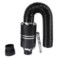 Kit De Filtro De Aire Frío Universal Para Coche 76mm 3 Pulgadas Tubo De Admisión De Fibra De Carbono Kit De Inyección De Alimentación Cubierta - details 1