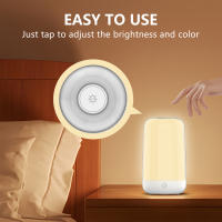 Lámpara De Noche Inteligente Con Toque Sensible RGB Recargable Para Dormitorio Lámpara De Mesa Cómoda Con Cambio De Color Apto Para App Dimmable - details 9