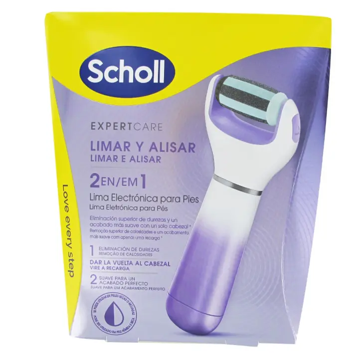Scholl  lima electrica para pies 2 en 1 - 1