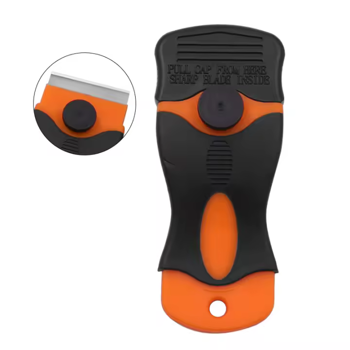 Cuchilla Retráctil De Plástico Para Limpieza De Ventanas Y Etiquetas Adhesivas Herramienta Eco-amigable Para Cocina Y Vehículos - 1