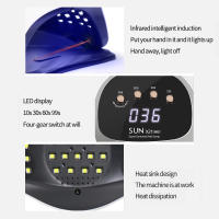 Lampara UV LED LINMANDA SUNX21 Para Secado De Uñas Con 72 Piedras De Alta Potencia 320W Herramientas Profesionales De Arte De Uñas - details 6