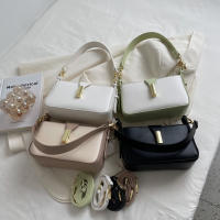 Bolso De Mano De Moda Cuadrado Tendencia Bolso Cruzado Con Correa Ajustable De Cuero PU Satchel Monedero Para Mujer - details 10