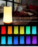 Lámpara Nocturna LED Recargable RGB Con Control Remoto Y Táctil 13 Colores Cambiables Luz De Mesa Dimmable Para Cama - details 4
