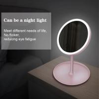 Espejo De Maquillaje Con Luz LED 3 Modos Desmontable Incluye Base De Almacenamiento Recargable Por USB Regalo Ideal - details 5