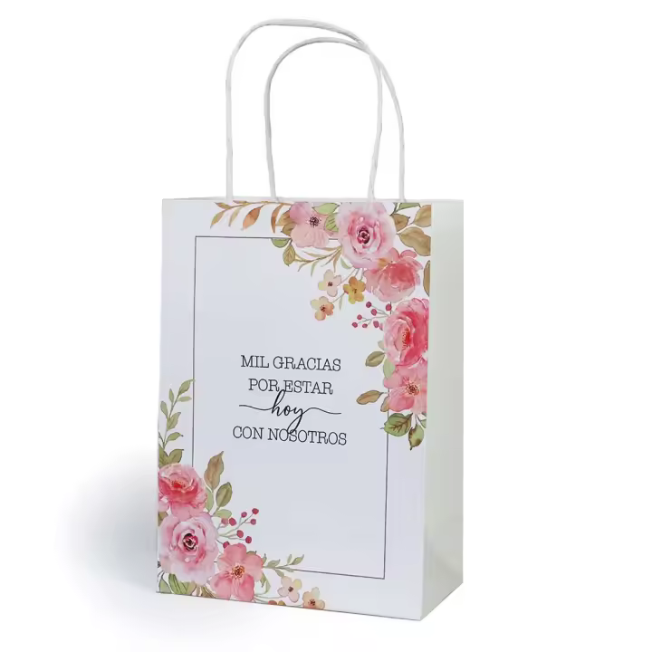 Pack de 12 a 42 unidades de bolsas de regalo, bodas ideas, bolsas con frases para regalar, detalles boda invitados, regalos bautizo para invitados, boda accesorios fiesta, regalos originales, Regalantes.com - 1