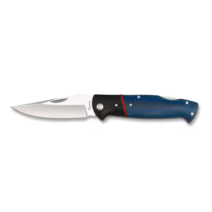 Albainox Navaja Clásica de Alta Calidad con Mango de Pakkawood Azul - Hoja de 8 Cm - 1
