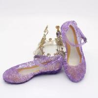 Sandalias De Verano Para Niñas Zapatos De Princesa PVC Transpirables Talla 25-37 Decoración De Cristal Estilo Cendrillon Con Tacón Suave Para Niños - details 17