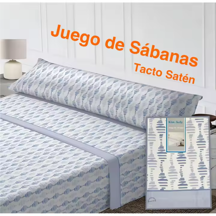 Meishida Juego de Sábanas 3 Piezas de Poliéster para Verano - 1