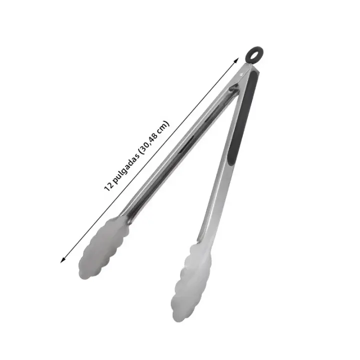 Aguja De Barbacoa De Acero Inoxidable 9/12/16 Pulgadas Tijeras Para Alimentos Con Mango Antideslizante Servicio De Pan Clip De Cocina - 1