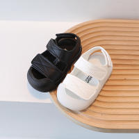 Sandalias De Playa Para Niñas Verano Zapatos Infantiles De Color Sólido Cierre De Correa Antideslizante Transpirable Talla True Fit - details 2