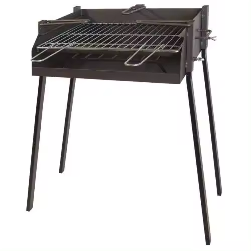 Barbacoa IMEX EL ZORRO cuadrada con soporte paella 60x40x75 cms. - 1