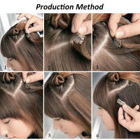 Extensiones De Cabello Sintético 24 Pulgadas Rizado Para Mujer Con Clip Resistentes Al Calor En Negro Marrón Rubio Set De 6 Piezas - details 5